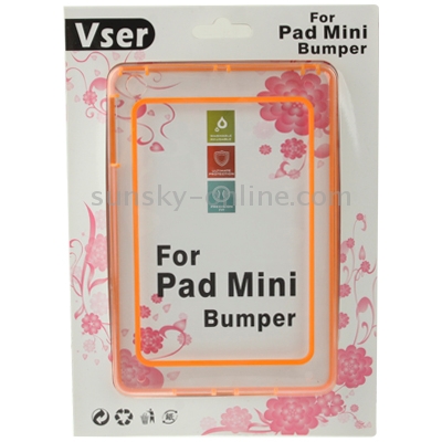 2-color (TPU + Transparent Plastic) Bumper Frame Case for iPad mini 1 / 2 / 3 (Orange) 2-color (TPU + Transparent Plastic) Bumper Frame Case for iPad mini 1 / 2 / 3 (Orange)