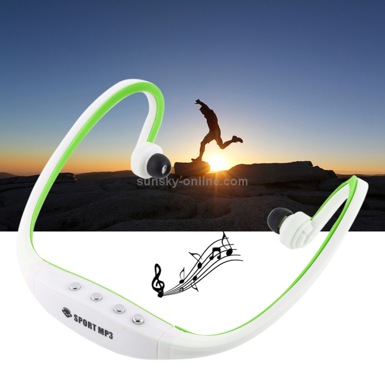 Sport MP3 Player Headset with TF Card Reader Function, Music Format: MP3 / WMA (White + Green) Sport MP3 Player Headset with TF Card Reader Function, Music Format: MP3 / WMA (White + Green)