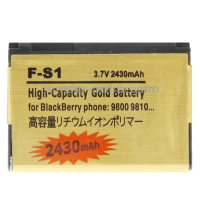 2430mAh F-S1 Batería empresarial Golden Edition de alta capacidad para BlackBerry 9800/9810 - 1