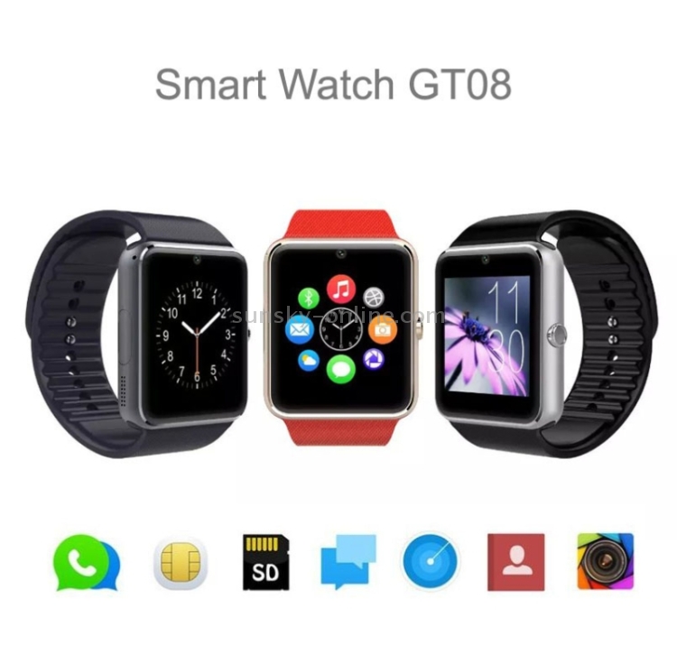 TechKing GT08 Smart Watch Phone 100H Standby Time Support SIM Card  Bluetooth Smartwatch with Camera Music Play for All Mens/Womens (3 Year  Warranty) : Amazon.in: Electronics