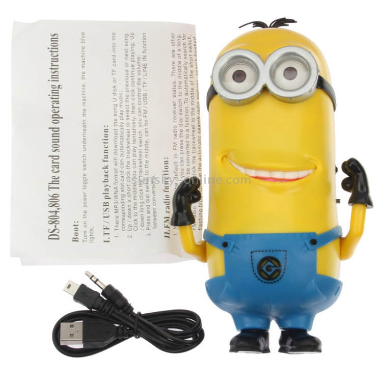 Despicable Me Minions Style Multifunction Speaker (DS-804)(Yellow) Despicable Me Minions Style Multifunction Speaker (DS-804)(Yellow)