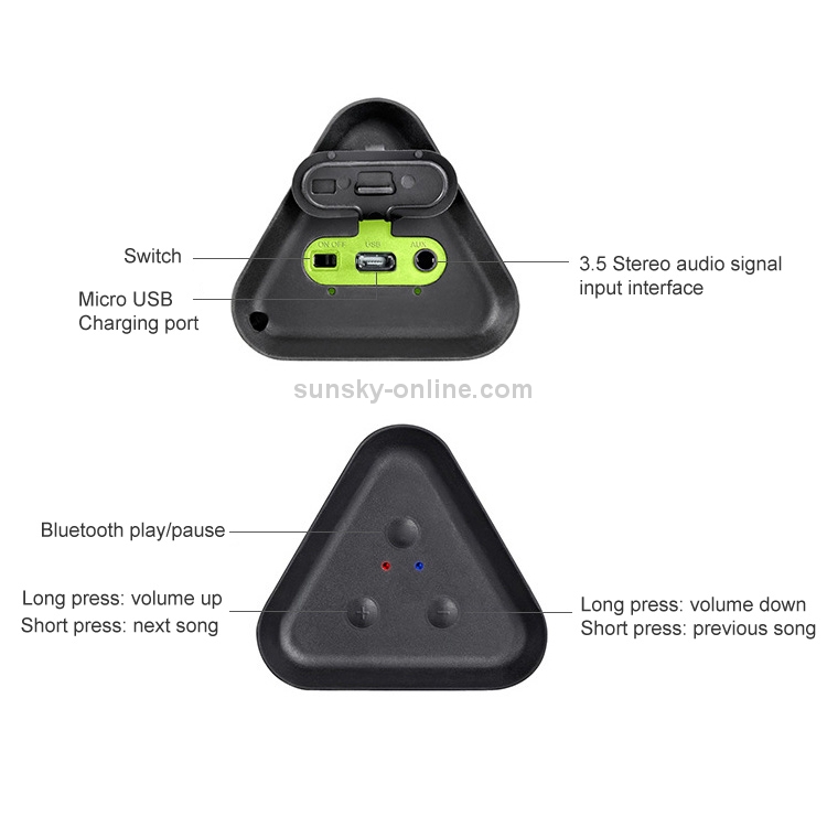 EARSON Waterproof Dustproof Shockproof Outdoor Sports Bluetooth V2.0 + EDR Speaker (ER151) EARSON Waterproof Dustproof Shockproof Outdoor Sports Bluetooth V2.0 + EDR Speaker (ER151)