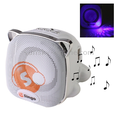 Mini Cartoon Style Speaker, Support FM Radio, TF Card & U Disk Reader / Vary Colors LED Light Mini Cartoon Style Speaker, Support FM Radio, TF Card & U Disk Reader / Vary Colors LED Light