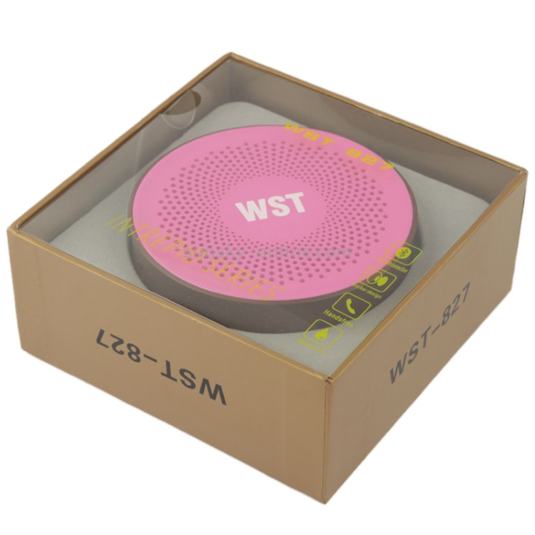 Intrepid Series Waterproof Bluetooth Speaker with Suction Cup for iPad / iPhone / Other Bluetooth Mobile Phone, Support Handfree Function, Splash-proof Level: IPX4, WST-827(Pink) Intrepid Series Waterproof Bluetooth Speaker with Suction Cup for iPad / iPhone / Other Bluetooth Mobile Phone, Support Handfree Function, Splash-proof Level: IPX4, WST-827(Pink)