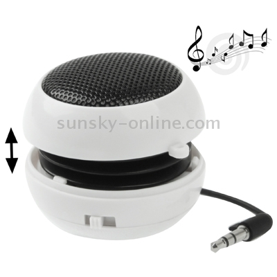 Hamburger Style 3.5mm Jack Mini Revolution Stereo Speaker, Built-in Rechargeable Battery, Size: 50 x 50 x 35mm(White) Hamburger Style 3.5mm Jack Mini Revolution Stereo Speaker, Built-in Rechargeable Battery, Size: 50 x 50 x 35mm(White)