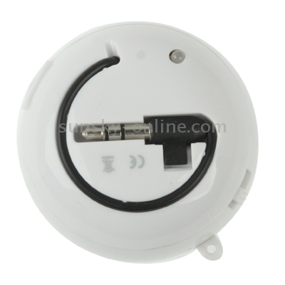 Hamburger Style 3.5mm Jack Mini Revolution Stereo Speaker, Built-in Rechargeable Battery, Size: 50 x 50 x 35mm(White) Hamburger Style 3.5mm Jack Mini Revolution Stereo Speaker, Built-in Rechargeable Battery, Size: 50 x 50 x 35mm(White)