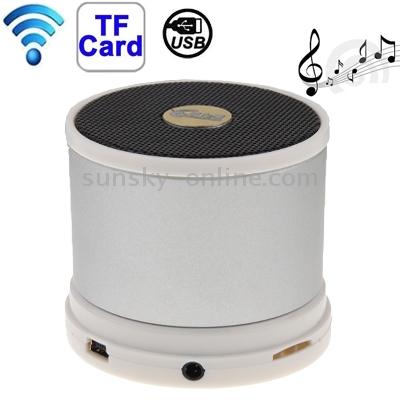 A1023 Mini Bluetooth Card Reader Speaker Support TF Card (Silver)
