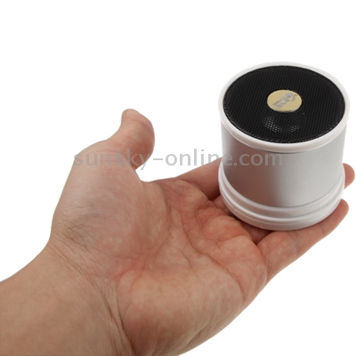 A1023 Mini Bluetooth Card Reader Speaker Support TF Card (Silver)