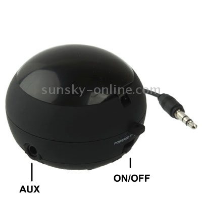 Hamburg Style 3.5mm Jack Portable Mini Speaker, Built in Rechargeable Li-ion Battery(Black) Hamburg Style 3.5mm Jack Portable Mini Speaker, Built in Rechargeable Li-ion Battery(Black)