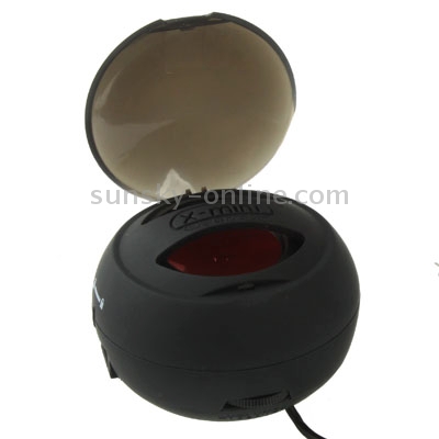 Hamburg Style 3.5mm Jack Portable Mini Speaker, Built in Rechargeable Li-ion Battery(Black) Hamburg Style 3.5mm Jack Portable Mini Speaker, Built in Rechargeable Li-ion Battery(Black)
