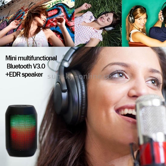 Mini LED Pulse Bluetooth Speaker with Built-in LED Light Show & Mic, Support Hands-free Function Mini LED Pulse Bluetooth Speaker with Built-in LED Light Show & Mic, Support Hands-free Function
