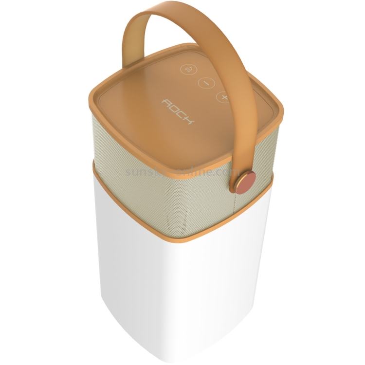 ROCK Mulite Waterproof IPX4 LED Light Bluetooth Speaker, Support Hands-free Answer Phone & TF Card(Coffee) ROCK Mulite Waterproof IPX4 LED Light Bluetooth Speaker, Support Hands-free Answer Phone & TF Card(Coffee)