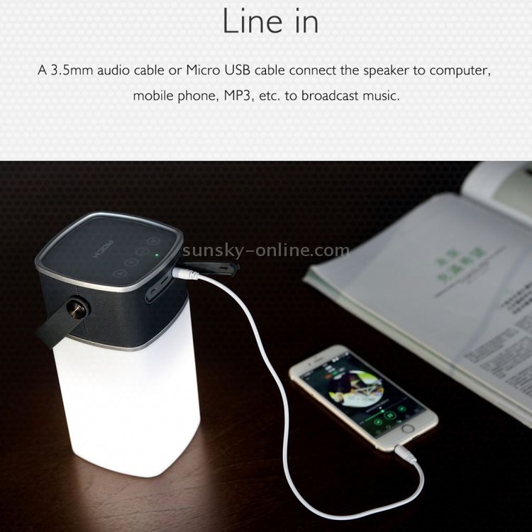 ROCK Mulite Waterproof IPX4 LED Light Bluetooth Speaker, Support Hands-free Answer Phone & TF Card(Coffee) ROCK Mulite Waterproof IPX4 LED Light Bluetooth Speaker, Support Hands-free Answer Phone & TF Card(Coffee)