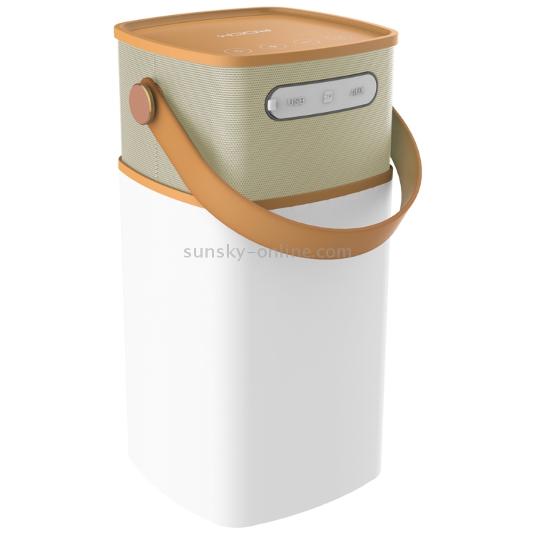 ROCK Mulite Waterproof IPX4 LED Light Bluetooth Speaker, Support Hands-free Answer Phone & TF Card(Coffee) ROCK Mulite Waterproof IPX4 LED Light Bluetooth Speaker, Support Hands-free Answer Phone & TF Card(Coffee)