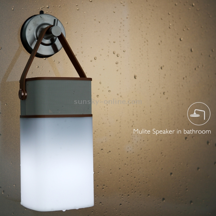 ROCK Mulite Waterproof IPX4 LED Light Bluetooth Speaker, Support Hands-free Answer Phone & TF Card(Coffee) ROCK Mulite Waterproof IPX4 LED Light Bluetooth Speaker, Support Hands-free Answer Phone & TF Card(Coffee)
