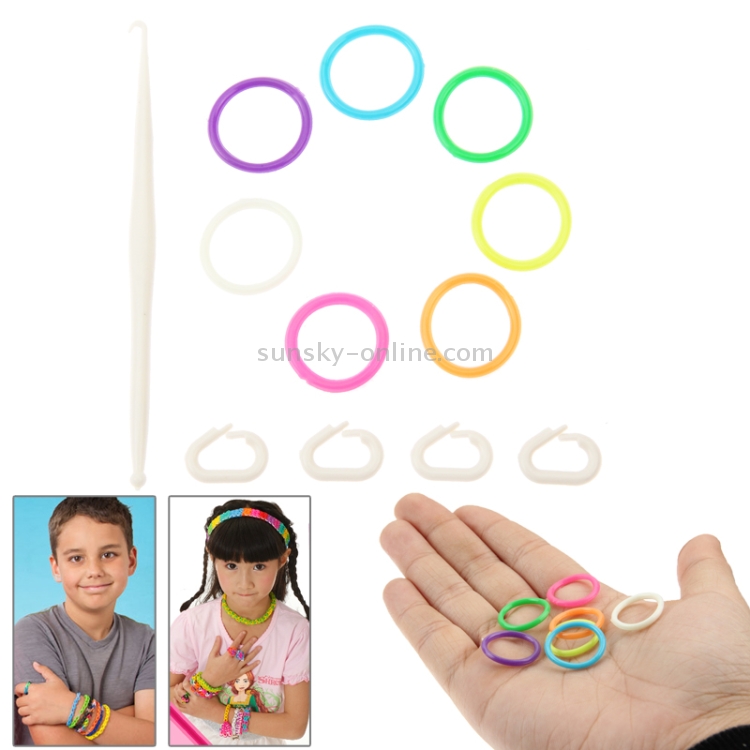 How to make a rainbow loom ring or bracelet without an S or C clip! -  YouTube