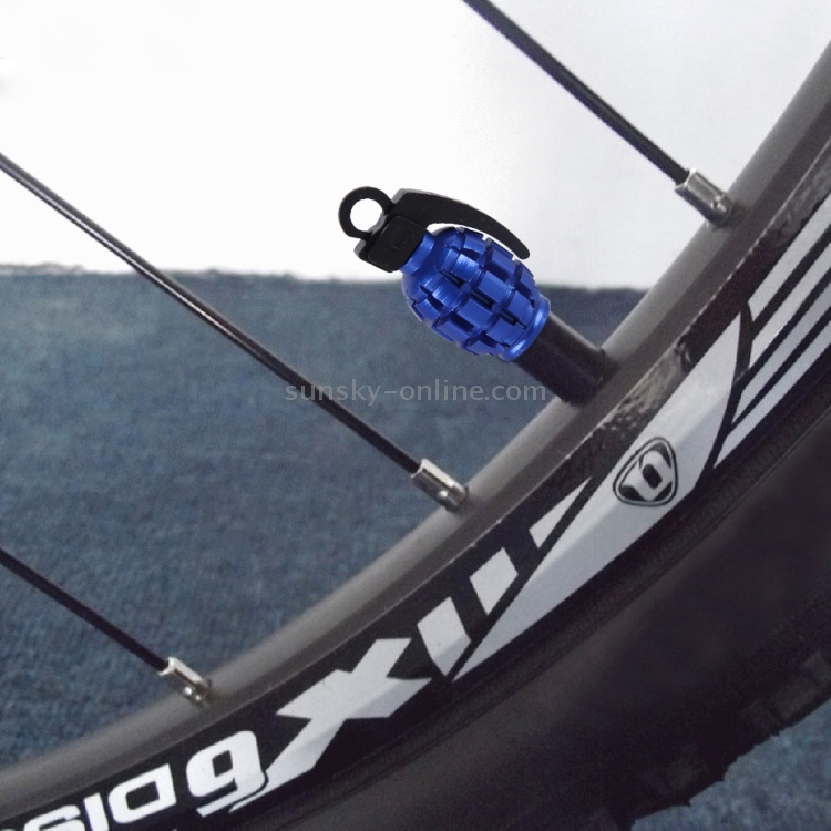 2er set válvula tapas y 2 bicicleta adaptador-Granada-en azul para cada...