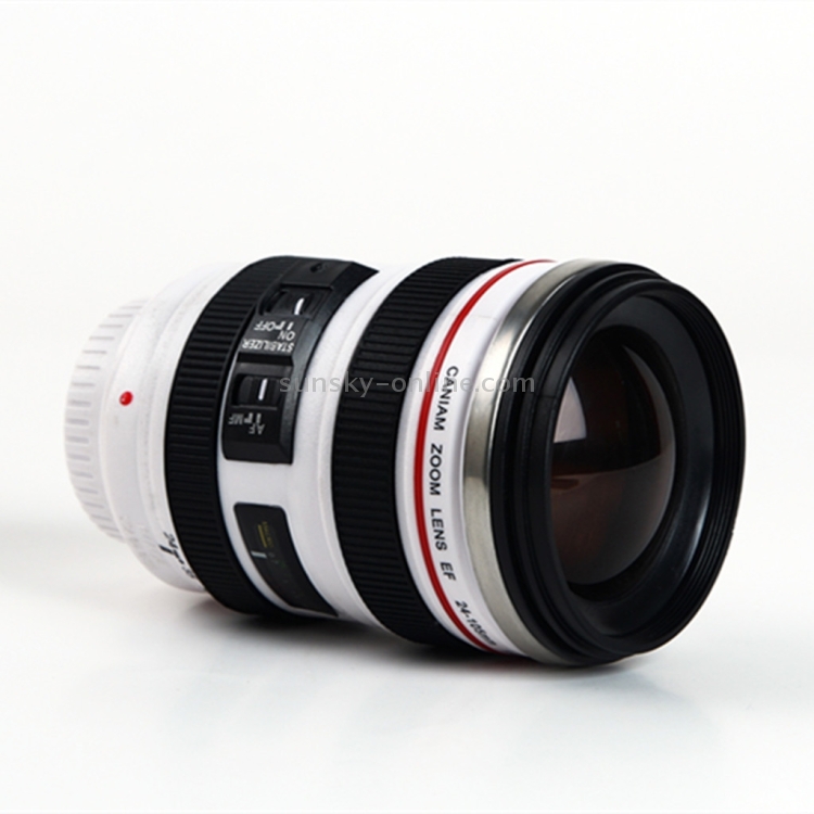 400ML Camera Lens Cup Mug Caniam EF 24-105mm F4 Filter Cup for Coffee Milk  Water as Gift(White)