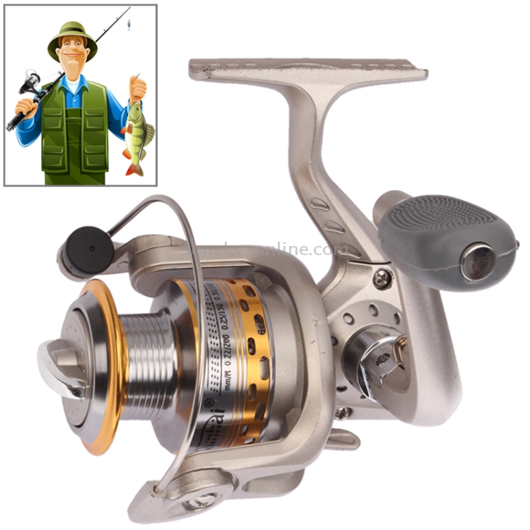 Folding Spinning Fishing Reel With 100m Fishing Line 5.1:1 Gear