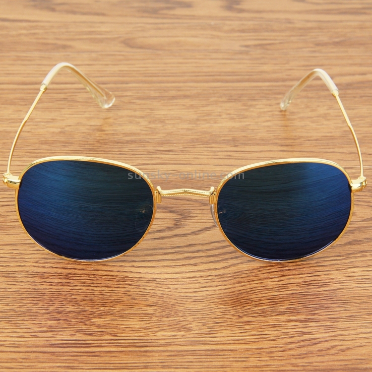 Uv400 Uv Protection Metal Frame Ac Lens Sunglasses