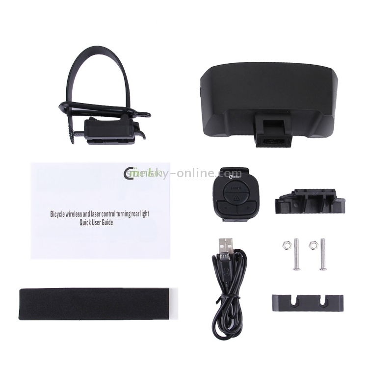 Meilan X5 Wireless Remote Control Laser Tail Lamp for Bicycle ...