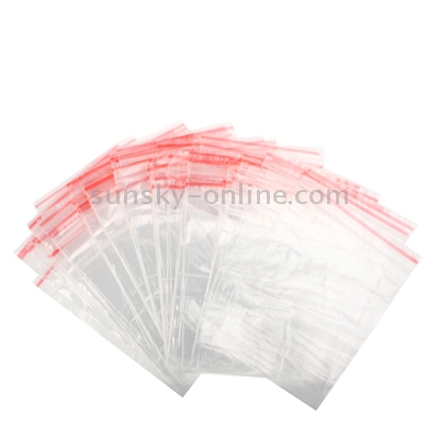 Sacchetti di plastica di alta qualità con sigillo autoadesivo da 100 pezzi  (15x20 cm) (trasparente)