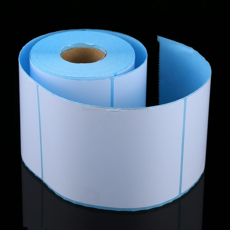 Papier d'impression thermique / Papier pour étiquettes adhésives  thermiques, taille: 150 mm x 100 mm （Étiquettes