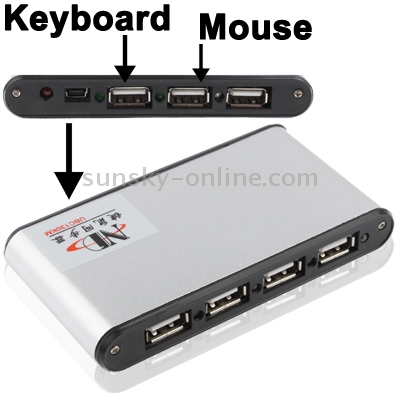 Sincronizador multifunción de teclado y mouse USB 2.0 (UBC130KM) - 1
