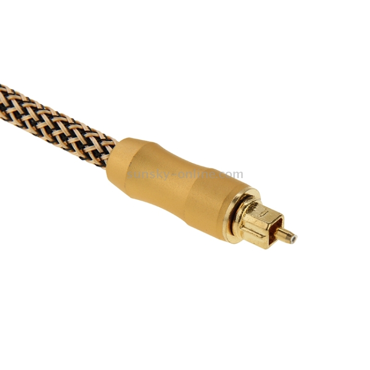 Cable de fibra óptica de audio digital de 1 m de longitud Toslink M a M, OD: 6,0 mm - 2