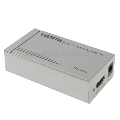 Extensor HDMI 1080P Full HD por cable Cat-5e / 6, Distancia de transmisión: 60 m (plateado) - 3