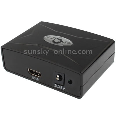 Convertidor de HDMI a VGA con audio (FY1322) (Negro) - 2