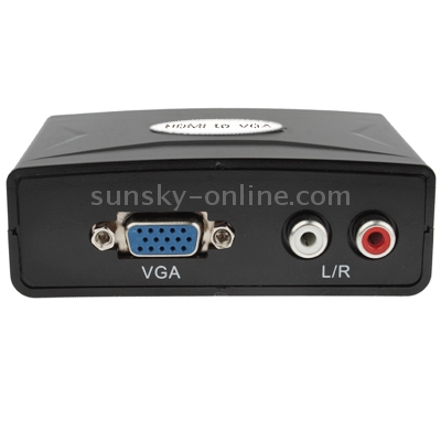Convertidor de HDMI a VGA con audio (FY1322) (Negro) - 3