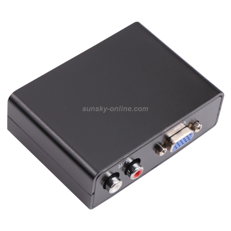 Convertidor VGA a HDMI con audio (FY1316) (Negro) - 2