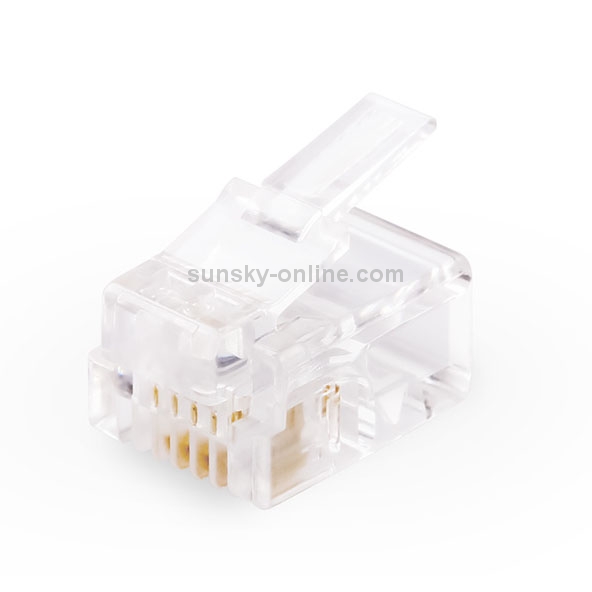 Copper Rj11 Modular RJ11 Modular Plug Telephone Connector (1000pcs in one packaging, the ...