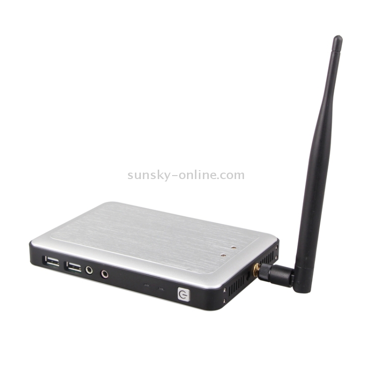 Cliente ligero X5W con antena WiFi, Cortex-A9 de cuatro núcleos a 1,5 GHz, 1 G de RAM, memoria flash de 8 G, kernel de Linux integrado, compatibilidad con reproducción de vídeo HD 720P en línea (plateado) - 3