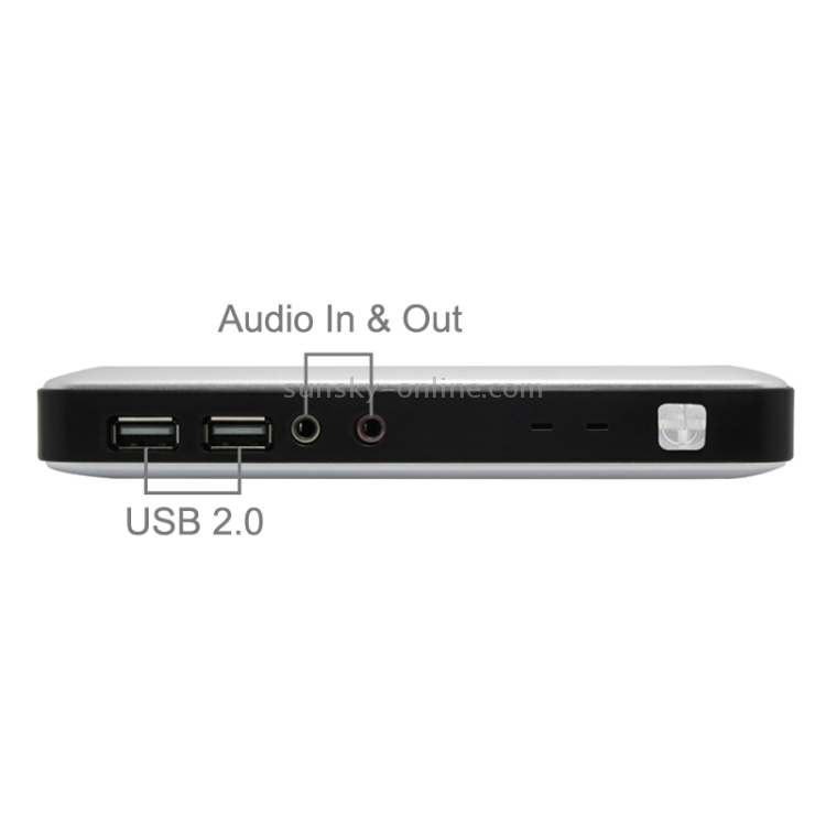 Cliente ligero X5W con antena WiFi, Cortex-A9 de cuatro núcleos a 1,5 GHz, 1 G de RAM, memoria flash de 8 G, kernel de Linux integrado, compatibilidad con reproducción de vídeo HD 720P en línea (plateado) - 4