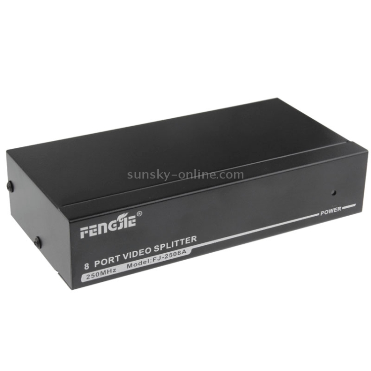 FJ-2508A Divisor de video VGA de 8 puertos de alta resolución 1920 x 1440 Soporte de ancho de banda de video de 250MHz - 2