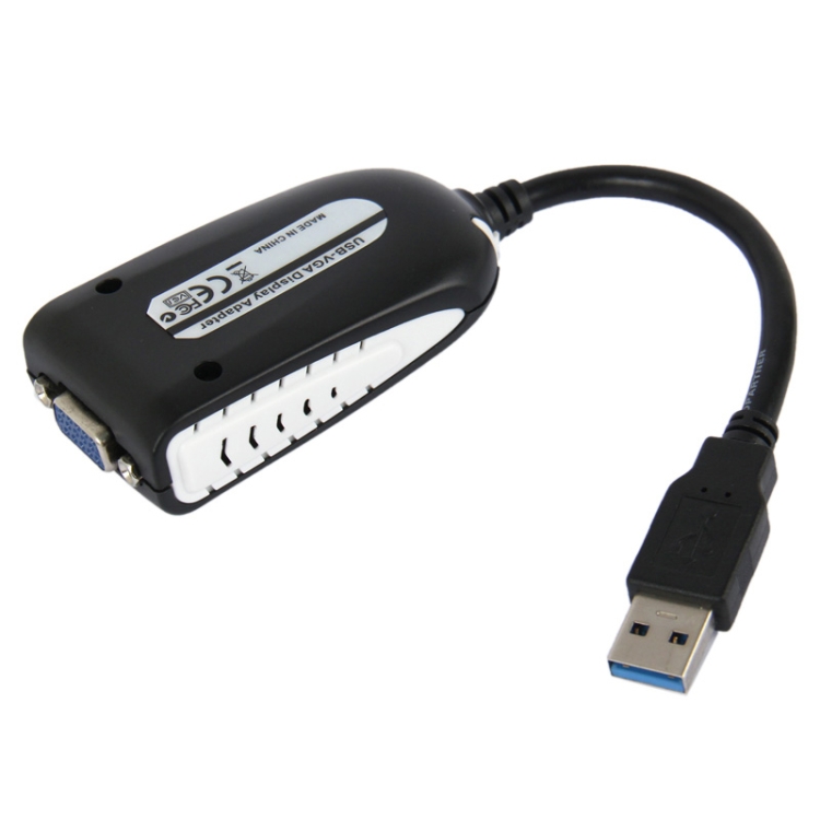 Adaptateur professionnel noir USB 3.0 vers VGA