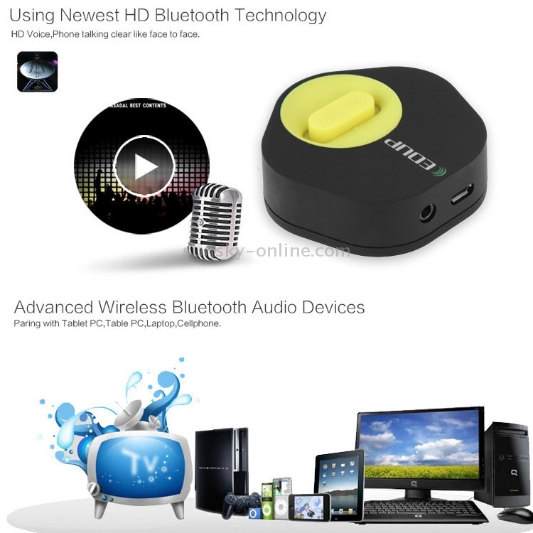 EDUP 2 in 1 Bluetooth V4.1+EDR 3.5mm Audio Receiver & Transmitter for Music and TV For iPhone, Samsung, HTC, Sony, Google, Huawei, Xiaomi and other Smartphones EDUP 2 in 1 Bluetooth V4.1+EDR 3.5mm Audio Receiver & Transmitter for Music and TV For iPhone, Samsung, HTC, Sony, Google, Huawei, Xiaomi and other Smartphones