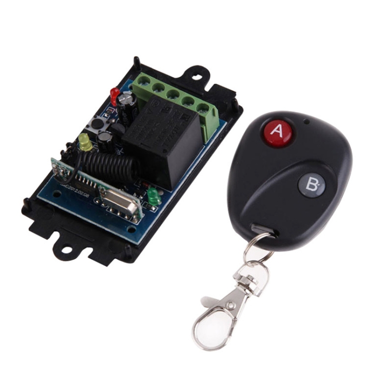 Light on/off Remote Control Switch Power Remote ON OFF DC12V-1CH Relay  Receiver Transmitter 315/433 Learning Code A ON B OFF