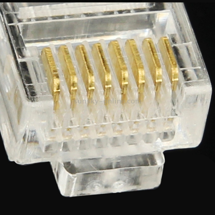 Good Rj45 Plug 100 PCS High-Performance RJ45 Connector Modular Plug, Gold: 3u 3 Feet