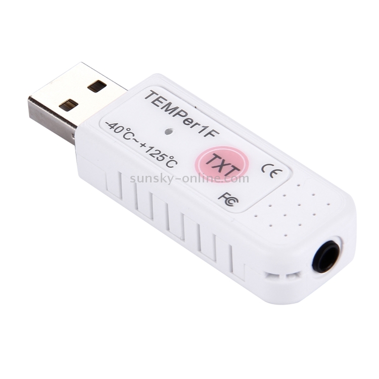 YKDY PCsensor Temper 1F USB étanche PC Thermomètre pour Chambre dordinateur/météo/Environnement/Test de température spécial Environnement Blanc 