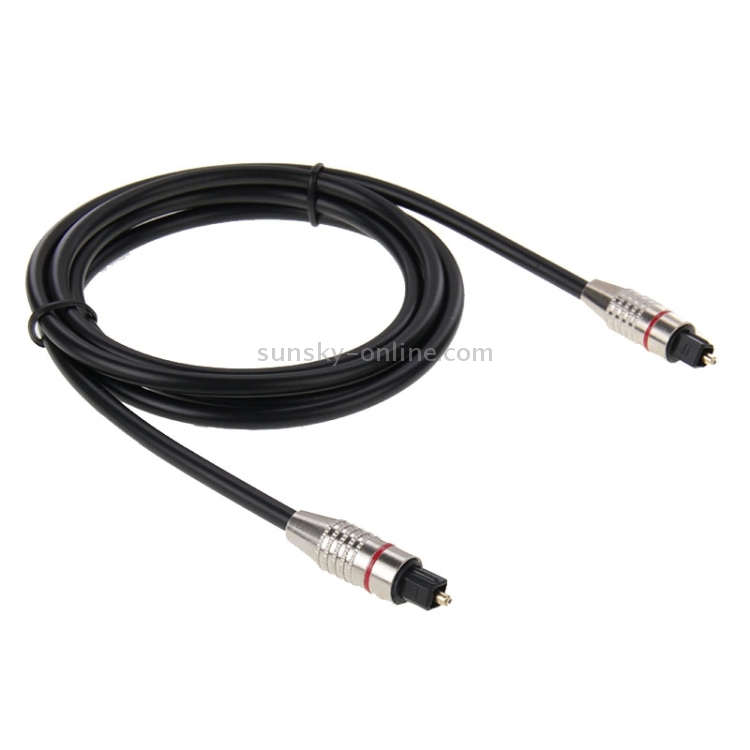 Cable de fibra óptica de audio digital Toslink M a M, OD: 5,0 mm, longitud: 1,5 m - 1