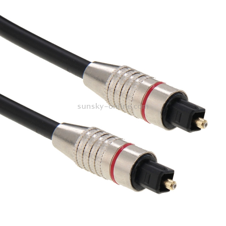 Cable de fibra óptica de audio digital Toslink M a M, OD: 5,0 mm, longitud: 1,5 m - 2