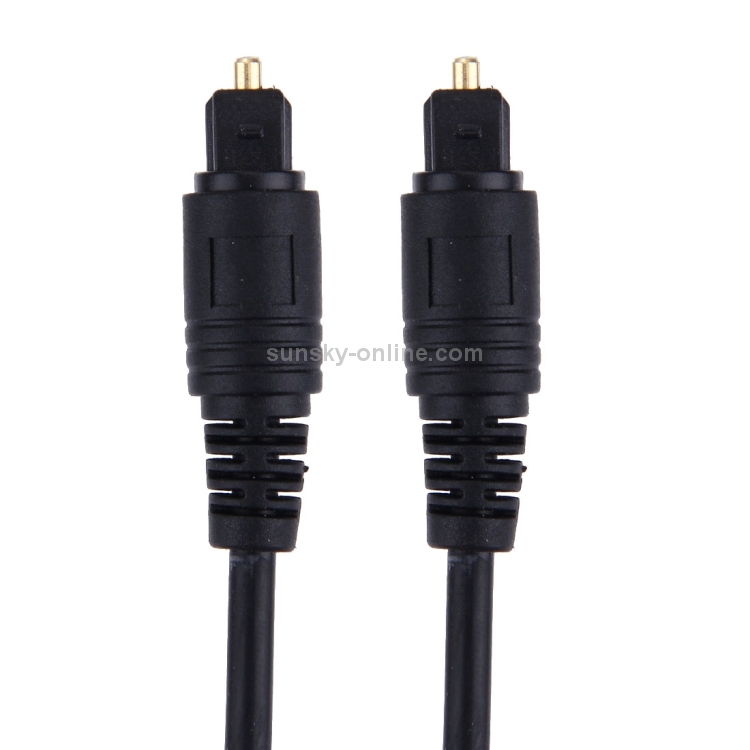 Cable Toslink de fibra óptica de audio digital, longitud del cable: 5 m, diámetro exterior: 4,0 mm (chapado en oro) - 2