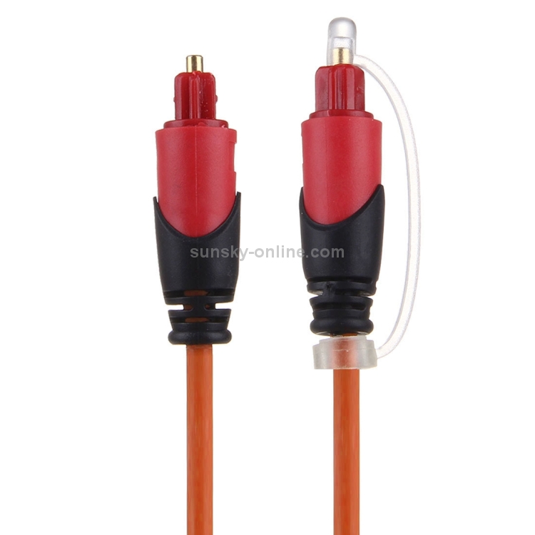 Cable Toslink de fibra óptica de audio digital, longitud del cable: 2 m, diámetro exterior: 4,0 mm (chapado en oro) - 2