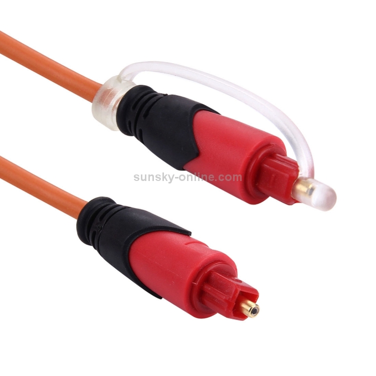 Cable Toslink de fibra óptica de audio digital, longitud del cable: 2 m, diámetro exterior: 4,0 mm (chapado en oro) - 3