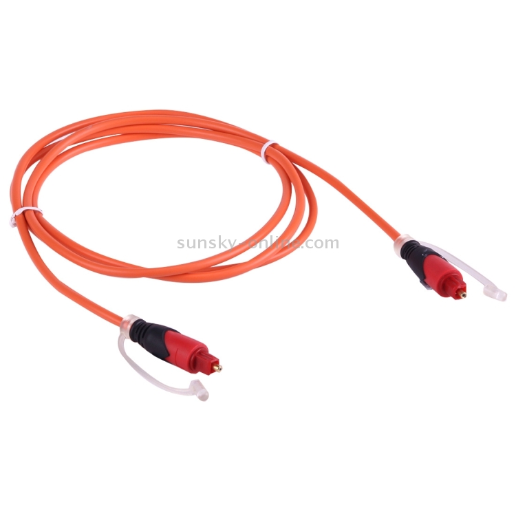 Cable Toslink de fibra óptica de audio digital, longitud del cable: 1,5 m, diámetro exterior: 4,0 mm (chapado en oro) - 1