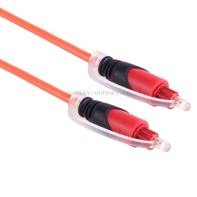 Cable Toslink de fibra óptica de audio digital, longitud del cable: 1,5 m, diámetro exterior: 4,0 mm (chapado en oro) - 3