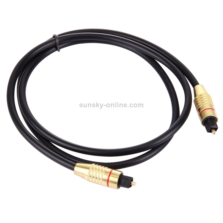 Cable Toslink de fibra óptica de audio digital, longitud del cable: 1 m, diámetro exterior: 5,0 mm - 1